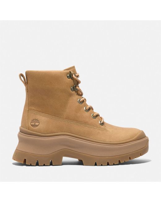 Timberland Brown Roxie Lane Mid-Lace Up Boot Size 6