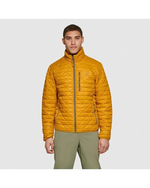 G.H. Bass & Co. Delta Quilted Packable Puffer in Yellow for Men | Lyst