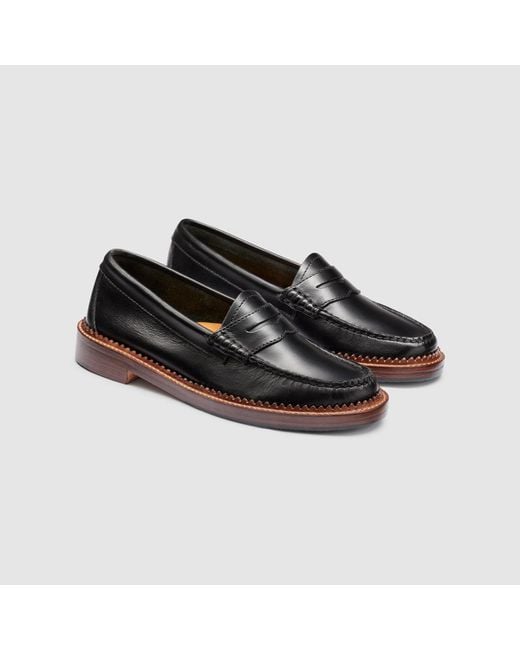 G.H.BASS Black 1876 Whitney Weejuns Loafer Shoes