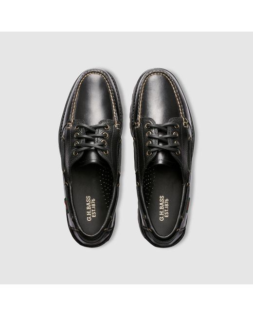 G.H. Bass & Co. Ranger Super Lug Camp Moc Shoes in Black for Men | Lyst