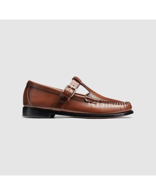 G.H. Bass & Co. Mary Jane Weejuns Loafer Shoes in Brown | Lyst