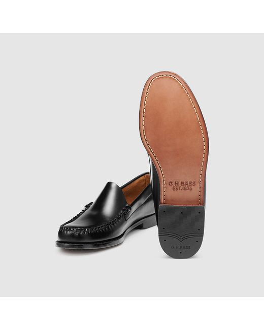 G.H.BASS Black Larson Venetian Weejuns Loafers for men