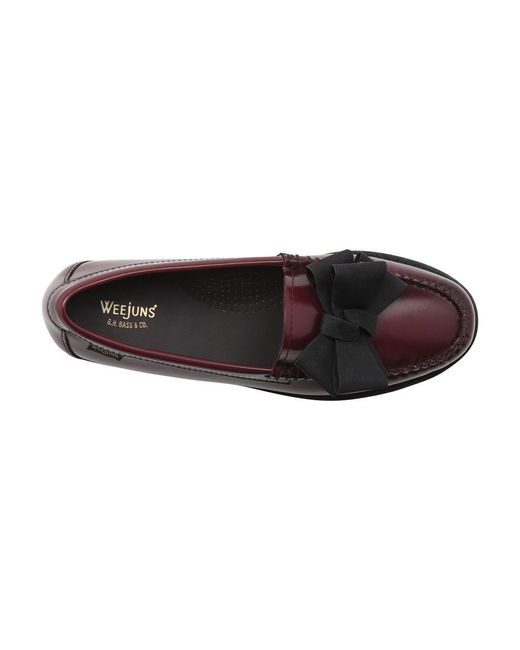 lillian bow weejuns red