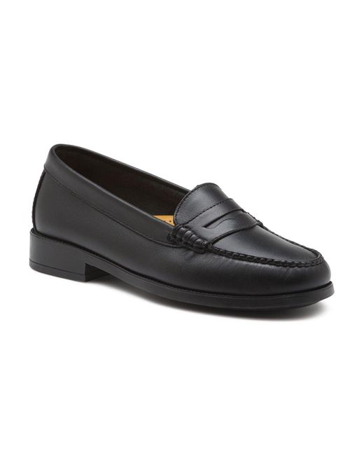 G.H.BASS Blue Kathleen Penny Loafer With Rubber Sole