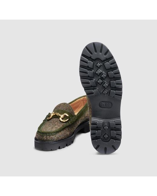 G H Bass Lincoln Super Bit Loafer | Dark Blue, Green Let main image 4
