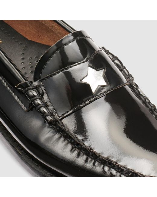 G.H.BASS Black Whitney Emoji Weejuns Loafer Shoes