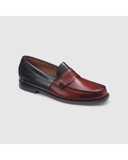 G.H.BASS Red Logan Colorblock Weejuns Loafers for men