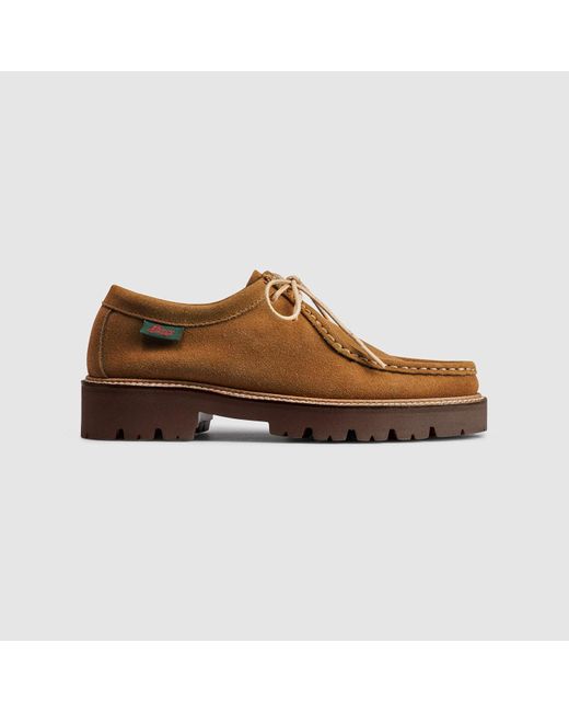 G.H.BASS Brown Suede Wallace Super Lug Moc Shoes for men
