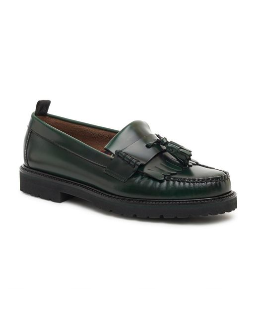 G.H.BASS Green G.h. Bass Weejuns X Fred Perry Layton Kiltie Loafer for men