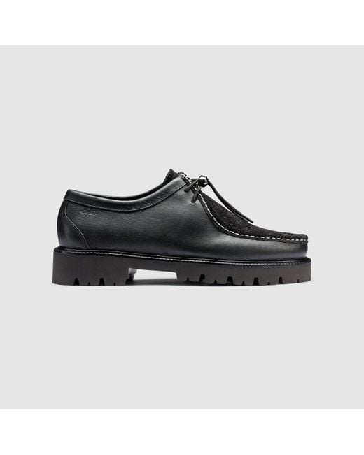 G.H.BASS Black Wallace Moc Shoes for men