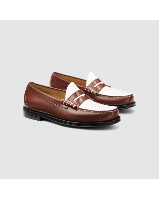 G.H.BASS Brown Larson Easy Weejuns Loafer Shoes for men