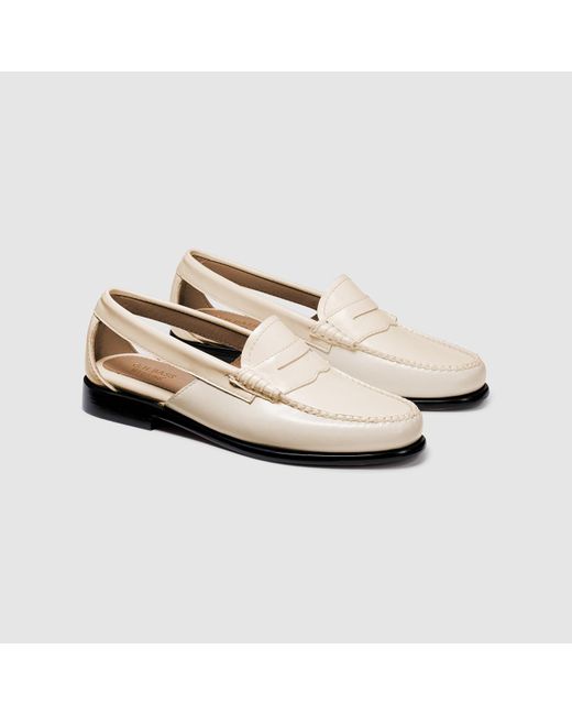 G.H.BASS White Whitney Summer Weejuns Loafer Shoes