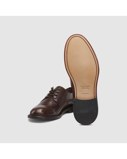G.H.BASS Brown Franklin Derby for men