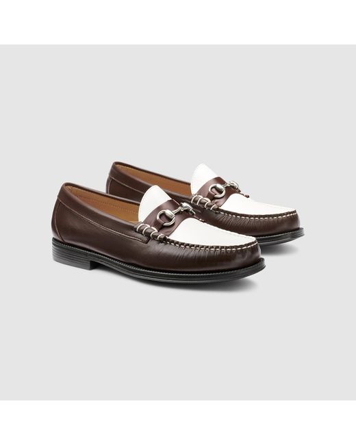 G.H.BASS Brown Lincoln Bit Easy Weejuns Loafer Shoes for men