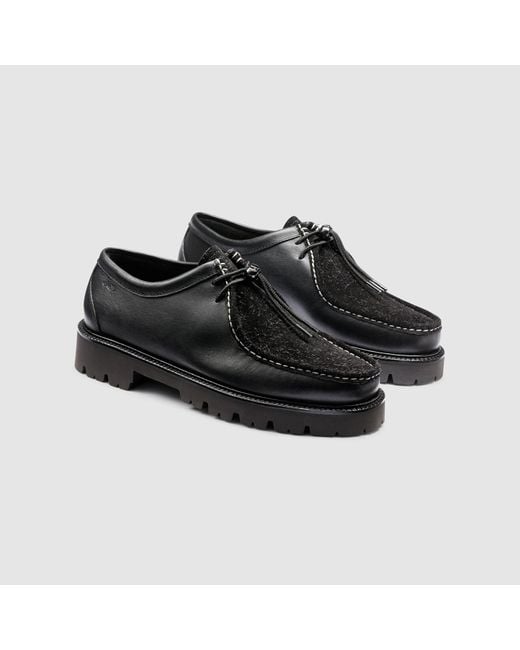 G.H.BASS Black Wallace Moc Shoes for men