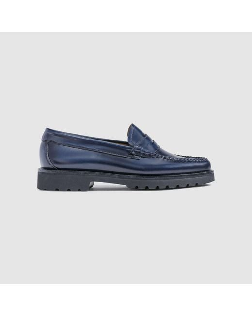 G.H.BASS Blue Whitney Lug Weejuns Loafer Shoes