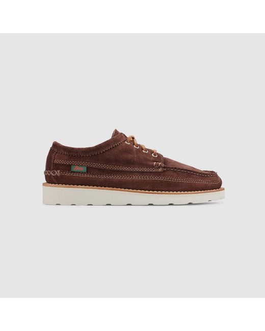 G.H.BASS Brown Clayton Suede Moc Shoes for men