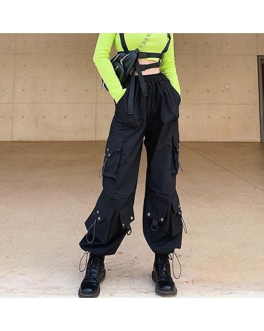 90s combat trousers with tassels