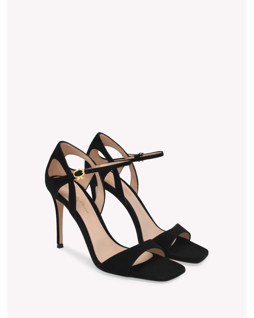 Gianvito Rossi Black Charlotte Sandal
