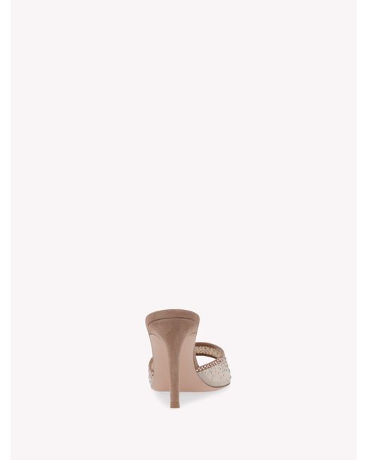 Gianvito Rossi Natural Rania Mule 85