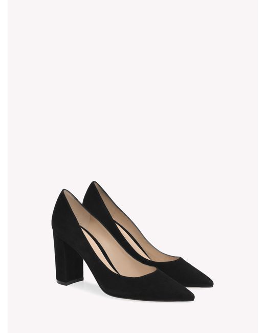 Gianvito Rossi Black Piper Pump 85, Pumps, , Suede