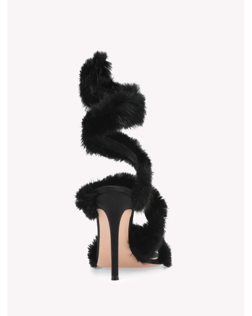 Gianvito Rossi Black Opera' Sandals And Mules, Nero