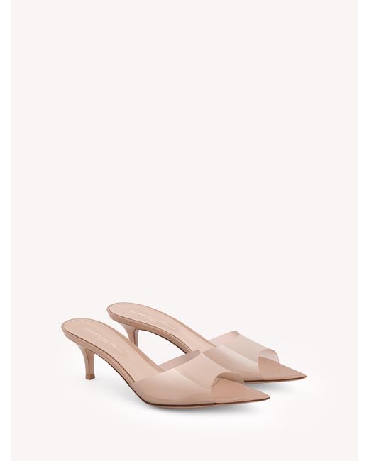 Gianvito Rossi Pink Elle 55, Mules