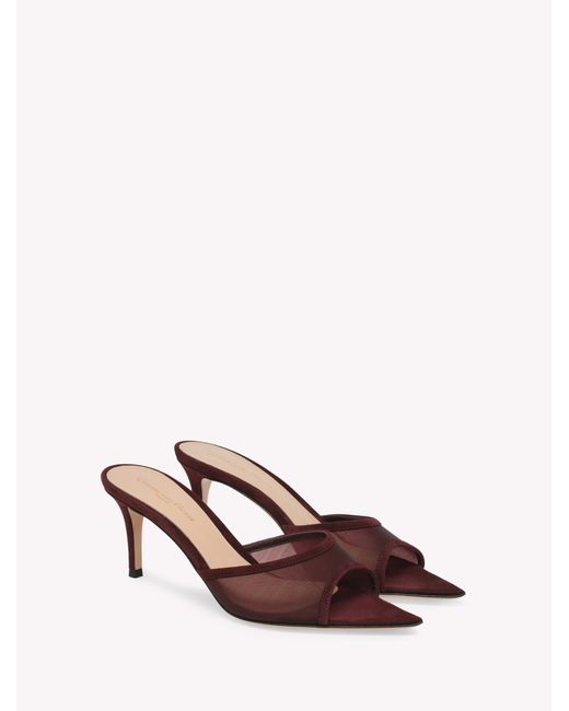 Gianvito Rossi Pink Dorotea Mule 70, Sandals And Mules