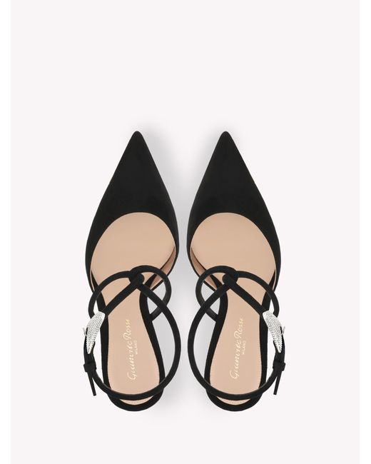 Gianvito Rossi Natural Mamba Crystal Sling