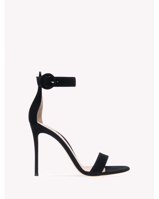Gianvito Rossi Black Portofino 105, Sandals And Mules
