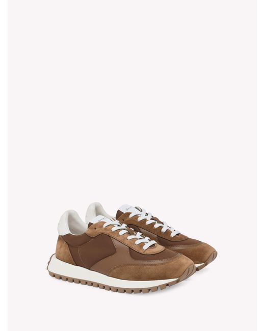 Gianvito Rossi Brown Gravel Sneaker