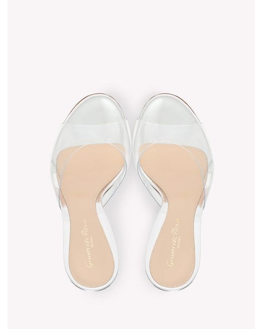Gianvito Rossi White Sofia Mule 95, Sandals And Mules