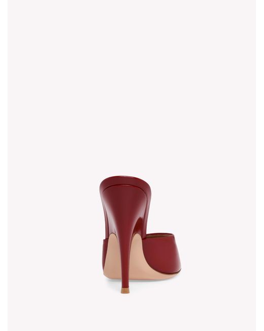 Gianvito Rossi Red Sofia Mule