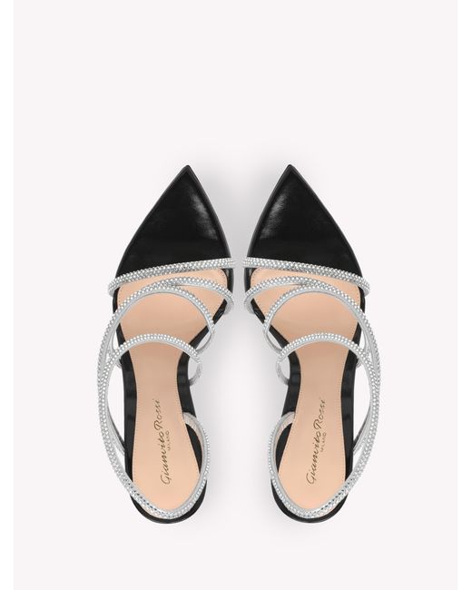 Gianvito Rossi White Crystal Ettie