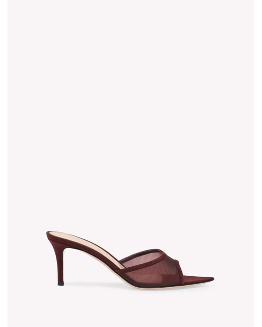 Gianvito Rossi Pink Dorotea Mule 70, Sandals And Mules