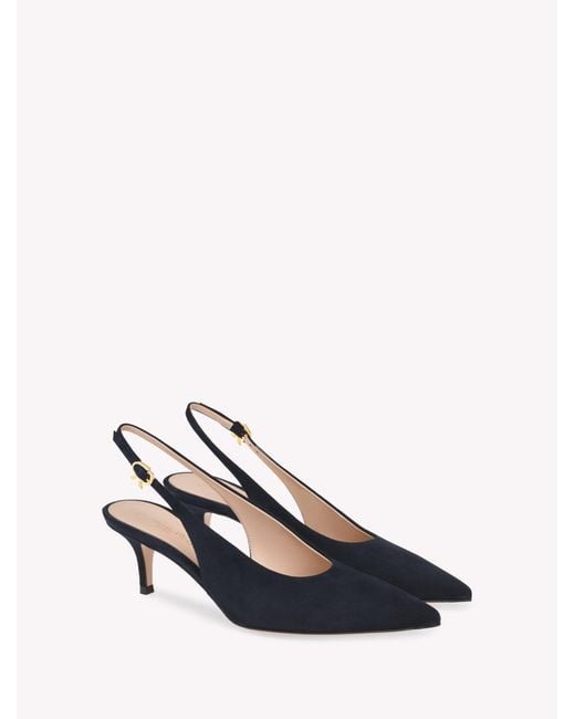 Gianvito Rossi White Robbie Sling 55, Slingback