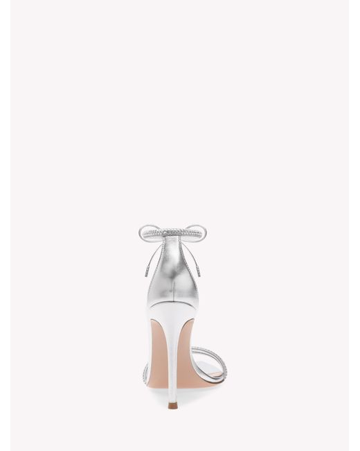 Gianvito Rossi White Montecarlo, Sandals, , Praline Suede