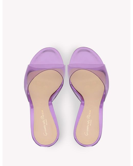 Gianvito Rossi Pink Sofia Mule 70