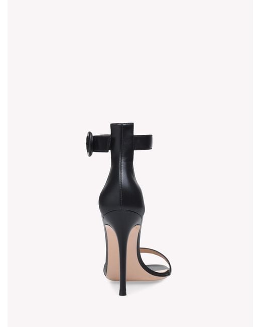 Gianvito Rossi Black Portofino 105, Sandals, , Leather