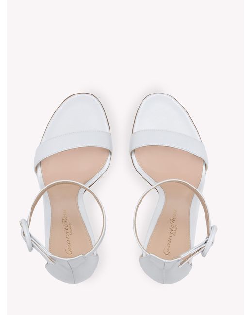Gianvito Rossi White Portofino 105, Sandals, , Leather