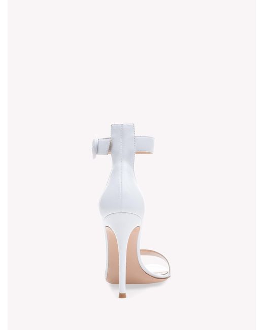 Gianvito Rossi White Portofino 105, Sandals, , Leather