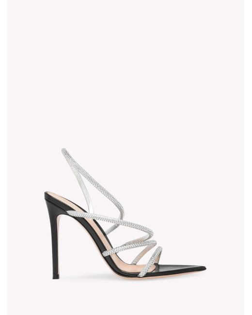 Gianvito Rossi White Crystal Ettie
