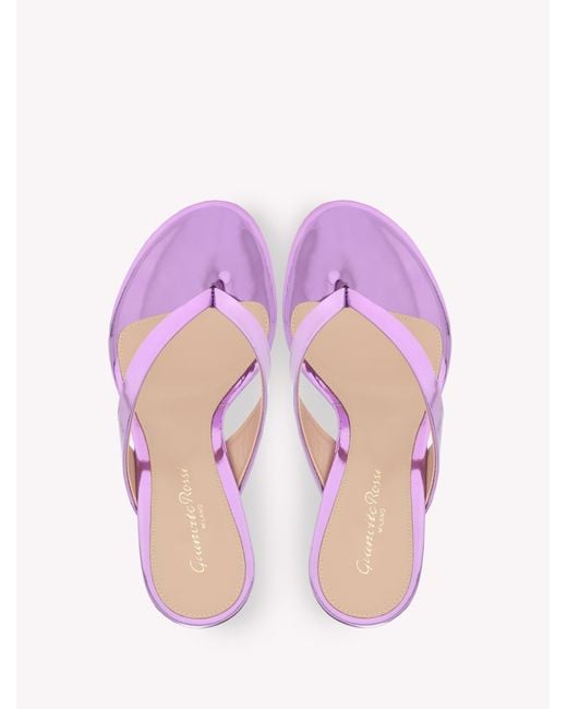 Gianvito Rossi Pink Sofia Thong