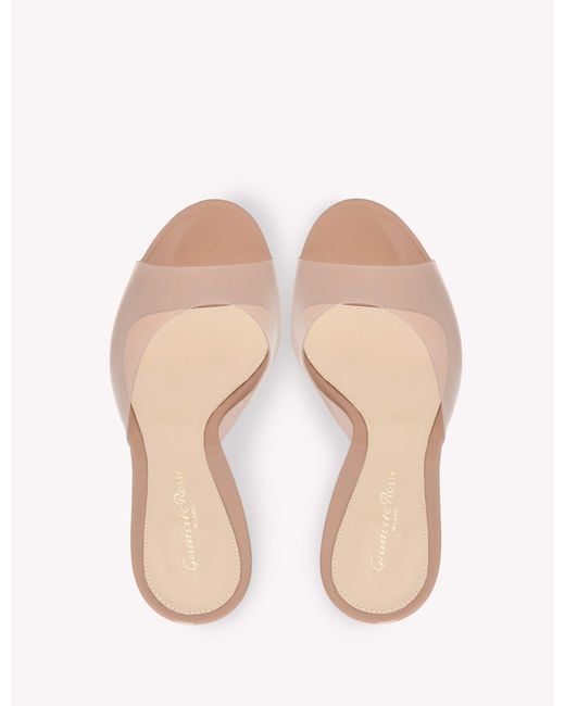 Gianvito Rossi Pink Sofia Mule 95