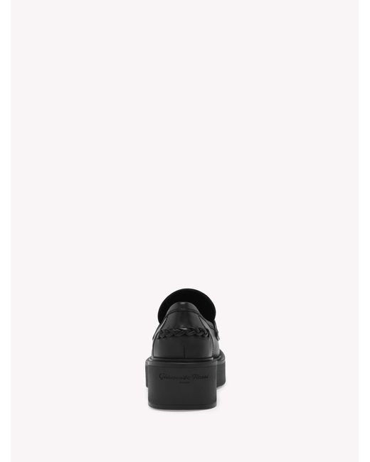 Gianvito Rossi Black Yuna Loafer