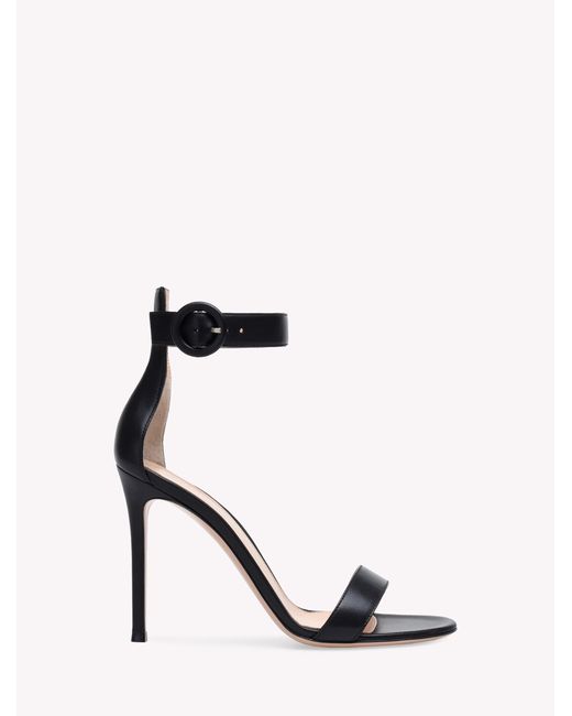 Gianvito Rossi Black Portofino 105, Sandals, , Leather