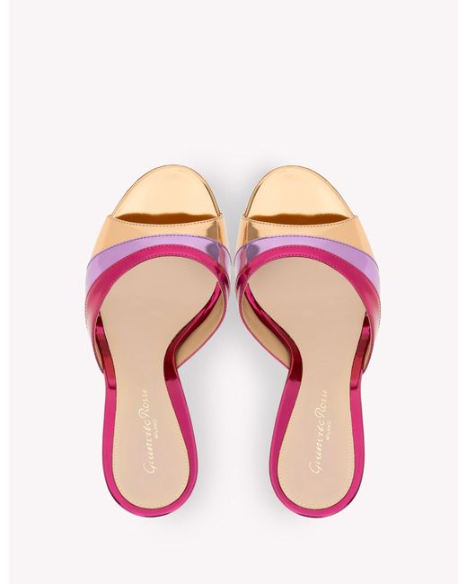 Gianvito Rossi Pink Marea 95, Sandals And Mules