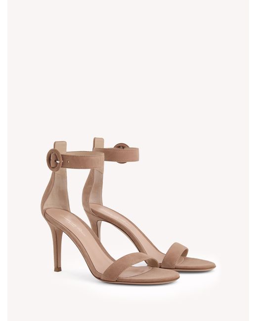 Gianvito Rossi Natural Portofino 85, Sandals, , Praline Suede