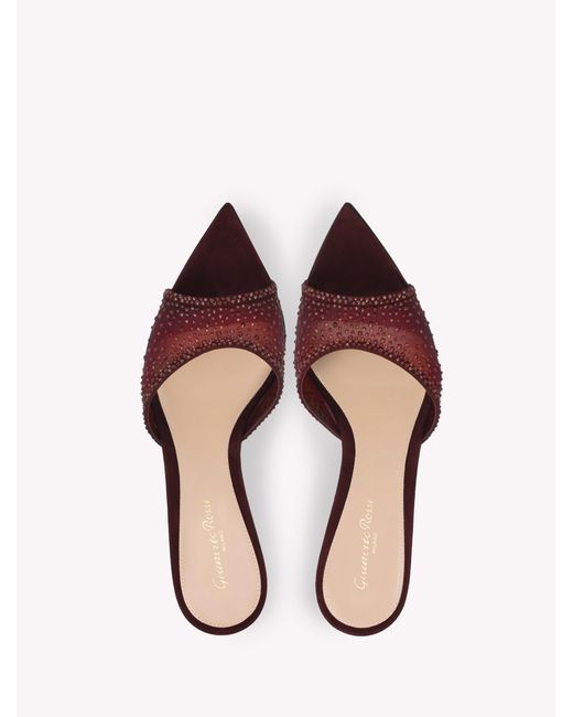 Gianvito Rossi Pink Rania Mule 85