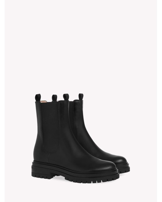 Gianvito Rossi Black Chester, Booties